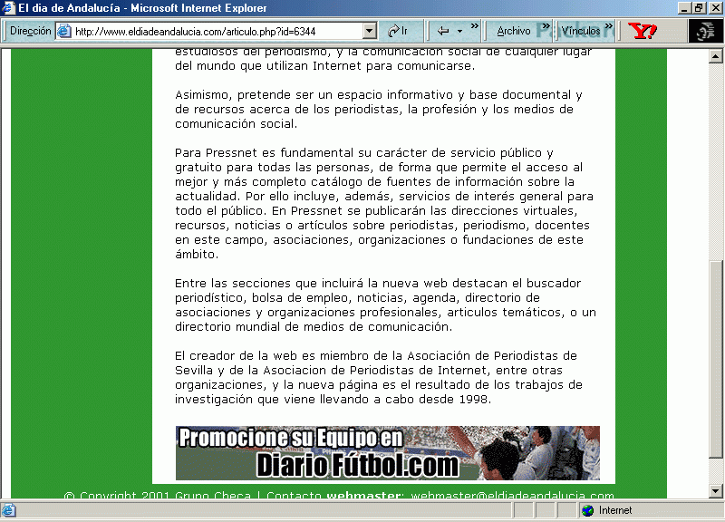 IBLNews (15-01-2002) B / Pulse Aqu para Visitar su Web