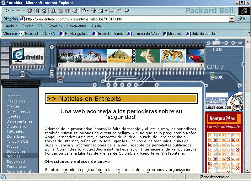 Entrebits (A) (17-03-2003) / Pulse Aqu para Visitar su Web