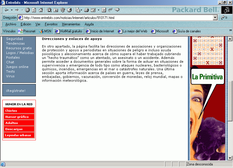 Entrebits (B) (17-03-2003) / Pulse Aqu para Visitar su Web