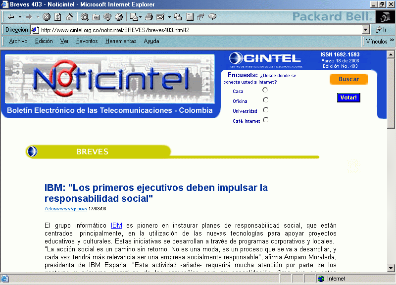NotiCintel (A) (17-03-2003) / Pulse Aqu para Visitar su Web