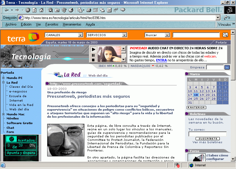 Terra (A) (18-03-2003) / Pulse Aqu para Visitar su Web