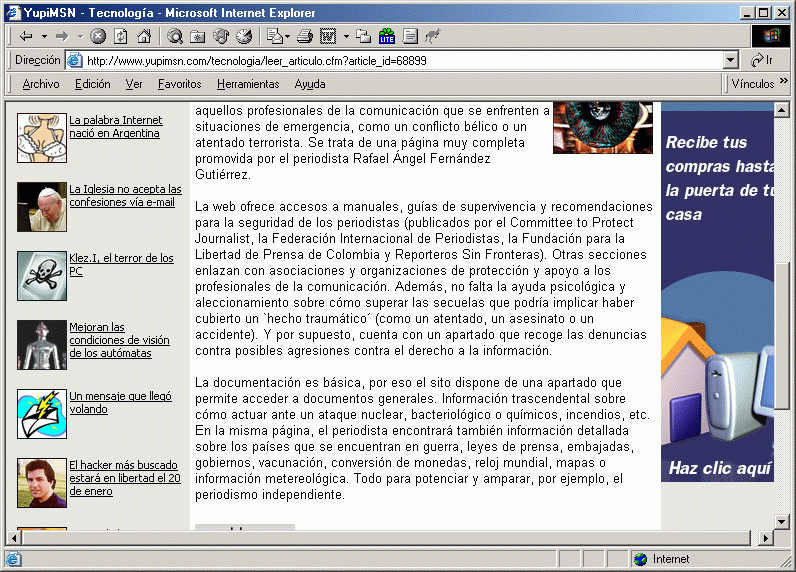 Yupi MSN (B) (20-03-2003) / Pulse Aqu para Visitar su Web