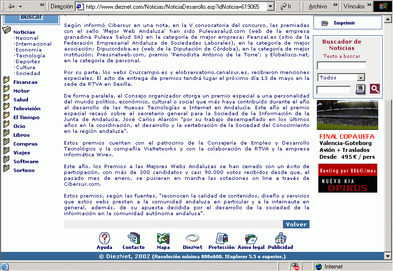 DiezNet (07-05-2004) (B) / Pulse Aqu para Visitar su Web
