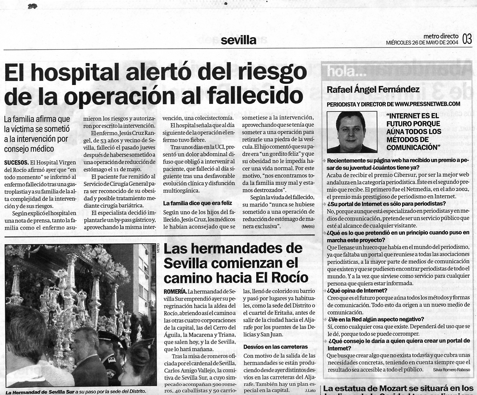 Metro News Sevilla (26-05-2004) (24-05-2004) (A) / Pulse Aqu para Visitar su Web